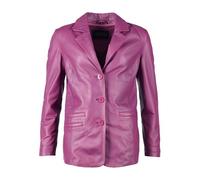Lederjacke JCC "310174401", Damen, Gr. 46, lila (cyclam), Obermaterial: 100% Lammleder. Futter: 100% Polyester, Jacken (97583202-46) cyclam