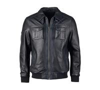 JCC Lederblouson Karlstad, schwarz, Herren XXL black
