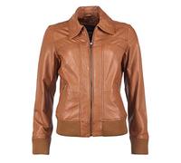 Blouson JCC "2999101-2", Damen, Gr. M, braun (cognac), Obermaterial: 100% Leder. Futter: 100% Polyester, Jacken Blouson (21099840-M) cognac