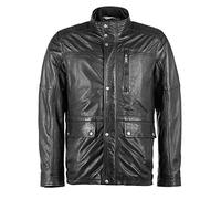 Lederjacke JCC "3102161" Gr. 54, schwarz, Herren, Obermaterial: 100% Leder, Lamm / Lining 50% Polyester 50% Baumwolle / Ärmelfutter: 100% Polyester / Wattierung: 100% Polyester, Jacken (18984446-54) s