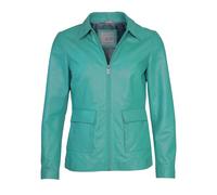 Lederjacke JCC "3102222", Damen, Gr. 44, blau (deep turquoise), Obermaterial: 100% Lammleder; Innenfutter: 100% Polyester, mit Knopf,Ärmel mit Ärmelschlitz, Jacken (15076646-44) deep turquoise