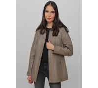 Lederjacke JCC "31023631" Gr. 42, grau (taupe) Damen Jacken (51474031-42) taupe