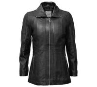 Lederjacke JCC "31023631", Damen, Gr. 40, schwarz, Obermaterial 100% Lammleder / Futter: 100% Polyester, Jacken (74160422-40) schwarz