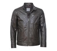 Lederjacke JCC "31023636" Gr. 50, braun (schwarz braun) Herren, Jacken (68828323-50) schwarz braun