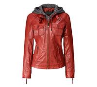Lederjacke JCC "31024028" Gr. 42, rot (red) Damen Jacken (41951023-42) red