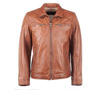 Lederjacke JCC "51195", Herren, Gr. 50, braun (cognac), Oberstoff: 100% Lammleder; Futter: 100% Polyester, mit Knopf, Jacken (36734450-50) cognac