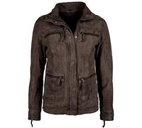 Lederjacke JCC "7081002-2", Damen, Gr. M, braun, Obermaterial: 100% Leder; Futter: 100% Polyester; Lining: 100% Baumwolle, Jacken (99269004-M) braun