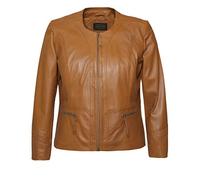 JCC Lederjacke 731-II, mit edlem Design 50 braun Damen Lederjacken Jacken Mäntel 50 cognac