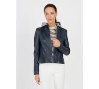 Lederjacke JCC "31024030" Gr. 44, blau (navy) Damen Jacken (59030861-44) navy