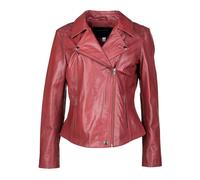 JCC Lederjacke im Biker Stil 1703 42 rot Damen Bikerjacken Jacken Mäntel Lederjacken 42 red