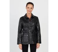 JCC Lederjacke R6382, mit verdecktem Reißverschluss 40 schwarz Damen Lederjacken Jacken Mäntel 40 black