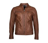 Bikerjacke JCC "EL101" Gr. 50, braun (cognac) Herren Jacken Übergangsjacken (56837320-50)