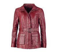 JCC Lederjacke R6382, mit verdecktem Reißverschluss 38, Normalgrößen rot Damen Lederjacken Jacken Mäntel 38, Normalgrößen red