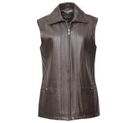Lederweste JCC "D22", Damen, Gr. 46, braun, Obermaterial: 100% Lammleder / Futter: 100% Polyester, Westen (90648361-46) braun