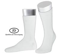 JD Tagessocke Crew Basic Line weiss - 1 Paar, Größe 39-42
