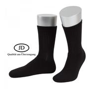 JD Tennissocke Crew Classic schwarz - 1 Paar, Größe 39-41