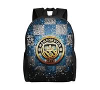 JD392 Manchester City F.C Rucksack Teenager Schultasche Canvas Notebook Rucksack Tasche Unisex