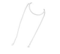 JDNH 2 verstellbare Perlen-Halskette, leicht, mehrlagiger Schmuck für legere oder formelle Anlässe, Imitations-Perlen-Halskette, One Size, Wie beschrieben, Wie beschrieben