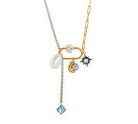 JDNH Elegante Ti-Stahl-Halskette mit Sternperlen, verstellbare Schlüsselbeinkette, Schmuck für den täglichen Gebrauch und als Geschenk mit Sternperlen-Halskette