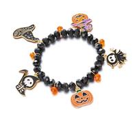 JDNH Leichte, bequeme Halloween-Halskette mit Kristallverzierung, Legierung, für festliche Anlässe, leichte Handkette, Eine Größe, Wie beschrieben