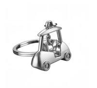 JDRDP 2 Stück Golf Schlüsselanhänger für Honda CR-V 4 (IV) RM I 2012-2018, Schlüsselanhänger Golfschläger Anhänger Als Geschenk Oder Andenken Geburtstagsgeschenke,Silver