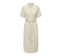 JdY A/S Damen Jdyrachel S/S Midi Dress Wvn Kleid, Sandshell, L EU