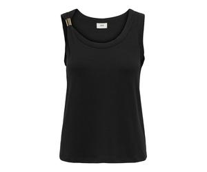 JDY - Ärmelloses Top mit dekorativem Detail am Träger schwarz - Gr. - XS