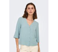 JdY Damen Hemd Bluse Leichtes Crepe Shirt Modisches Top Oberteil JDYLION, Farben:Hellblau, Größe:38