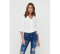 ONLY 15225654 Hemd V-Ausschnitt Langärmlig Polyester