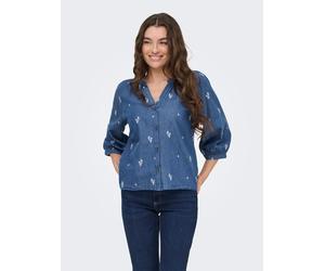 JDY Bluse "Kai" in Blau - Größe S | Damen Blusen