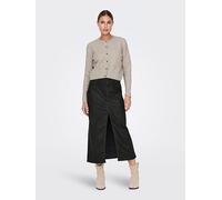 JdY Damen Feinstrickjacke JDYChloe Life leichte Damenjacke Cardigan Knopfleiste 15330581 Turtledove Melange S