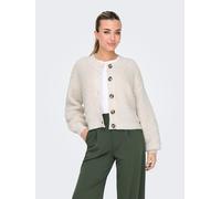 Strickjacke JDY "JDYEIRA LIFE L/S O-NECK CARDIGAN KNT", Damen, Gr. XL, birch, Strick, Obermaterial: 90% Polyester, 5% Wolle, 3% Elasthan, 2% sonstige Fasern, unifarben, taillenbedeckt, Rundhals, Stric
