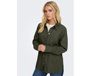 JDY Cordhemd in Khaki - Größe M | Damen Blusen