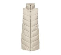 JDY Damen 3/4-lange Steppweste JDYFinno Long Padded Waistcoat mit Stehkragen