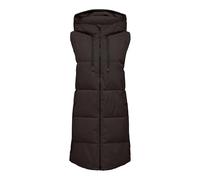 JDY Damen 3/4-lange Steppweste mit Kapuze JDYBlair Long Hood Waistcoat