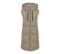 JDY Damen 3/4-lange Steppweste mit Kapuze JDYBlair Long Hood Waistcoat