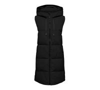 JDY Damen 3/4-lange Steppweste mit Kapuze JDYBlair Long Hood Waistcoat