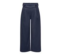 JdY Damen Hose Wide Fit Ankle Pants Casual Loose Trousers Flare Culotte Cropped Pants, Farben:Schwarz-2, Größe:S