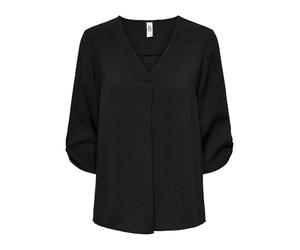 JDY Damen JDY divya 3/4 top wvn nos T Shirt, Schwarz, 38 EU