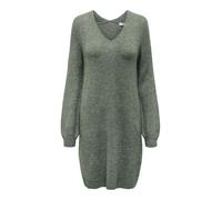 JdY Damen Jdy elanora L/S V-hals kjole Knt Noos Kleid, Kalamata /Detail:melange, L EU