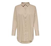 JDY Damen JDY Mio L/S Long Shirt Wvn Noos Bluse, Doeskin, 36 EU