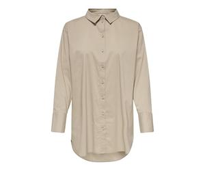 JDY Damen JDY Mio L/S Long Shirt Wvn Noos Bluse, Doeskin, 38 EU