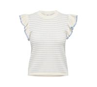 JDY - JDYCARICE S/L FRILL PULLOVER KNT NOOS Cloud Dancer - Gr. - S