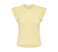 JdY Damen Jdycarice S/L Frill Pullover KNT Noos, Double Cream, L