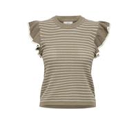 JdY Damen Jdycarice S/L Frill Pullover KNT Noos, Sepia Tint, S