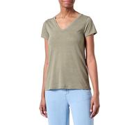 JdY Damen JDYDALILA S/S V-Neck TOP JRS ATK T-Shirt, Deep Lichen Green/Detail:Melange, M