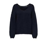 JdY Damen Jdydinea L/S Reversible Pullover KNT, Total Eclipse, S EU