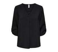 Jacqueline de Yong Damen Bluse Divya 3/4-Arm Schwarz Größe 34