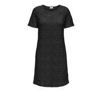 JdY Damen Jdyeva S/S O-Neck Dress JRS Dia, Schwarz, L EU