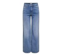 JdY Damen Jdyfelina-fina Hw Med Blue DNM Noos Wide Fit Jeans, Medium Blue Denim, XS / 32L EU